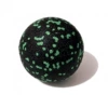 Single ball 8 cm black + green dot