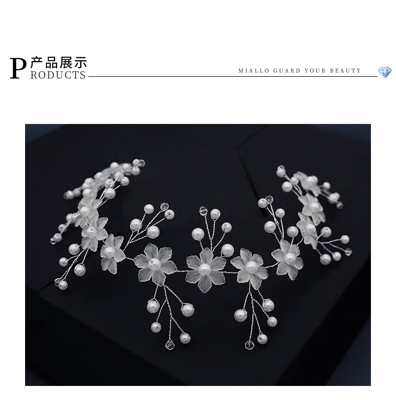 Korean acrylic pearl headband