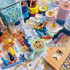 Fire paint seal wax granule furnace spoon set deluxe full set of tools student version pink novice fire gas seal head