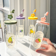 夏の携帯コーヒーカップストローグラス高颜値コーラカップ子供大容量カップ生カップルカップ