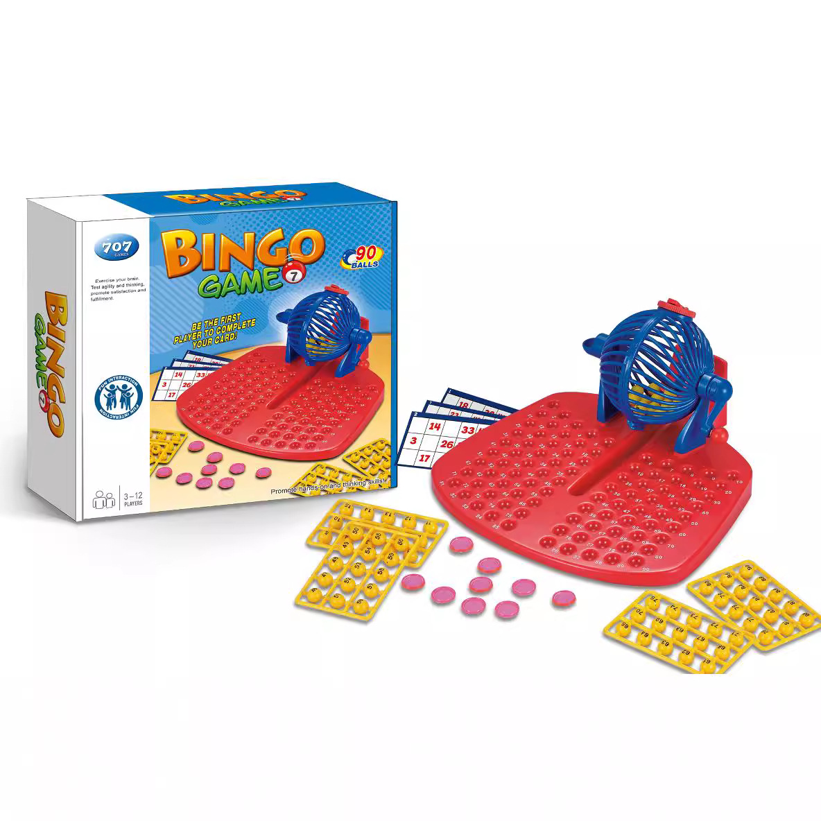 跨境电商Bingo儿童宾果游戏机摇奖机模拟彩票抽奖机 酒具玩具男孩
