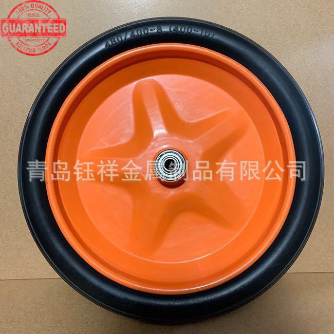 3.50-813寸PU聚氨酯发泡实心车轮载重60公斤适用各种推车 LEO