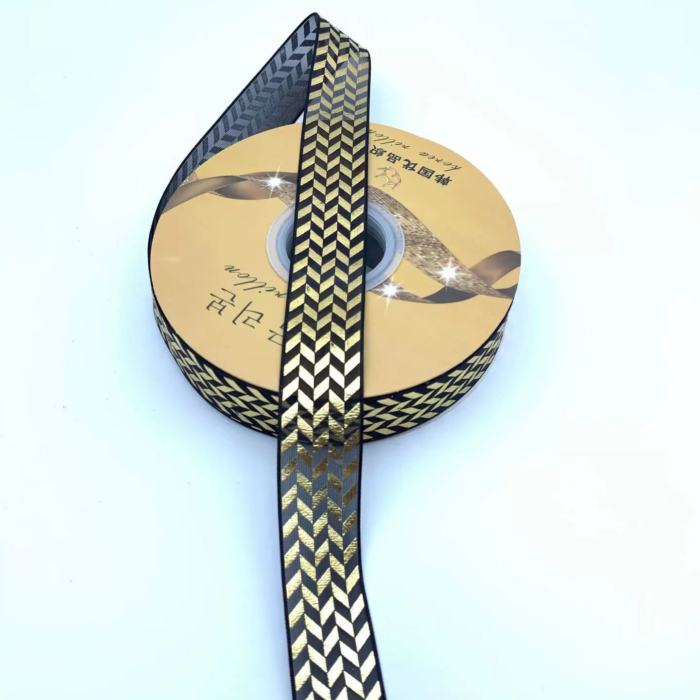 2,5 CM bandeja de barra de cinta de dorado transparente hecho a mano accesorios de bricolaje cinta de color oscuro caja de regalo de flores lote de embalaje