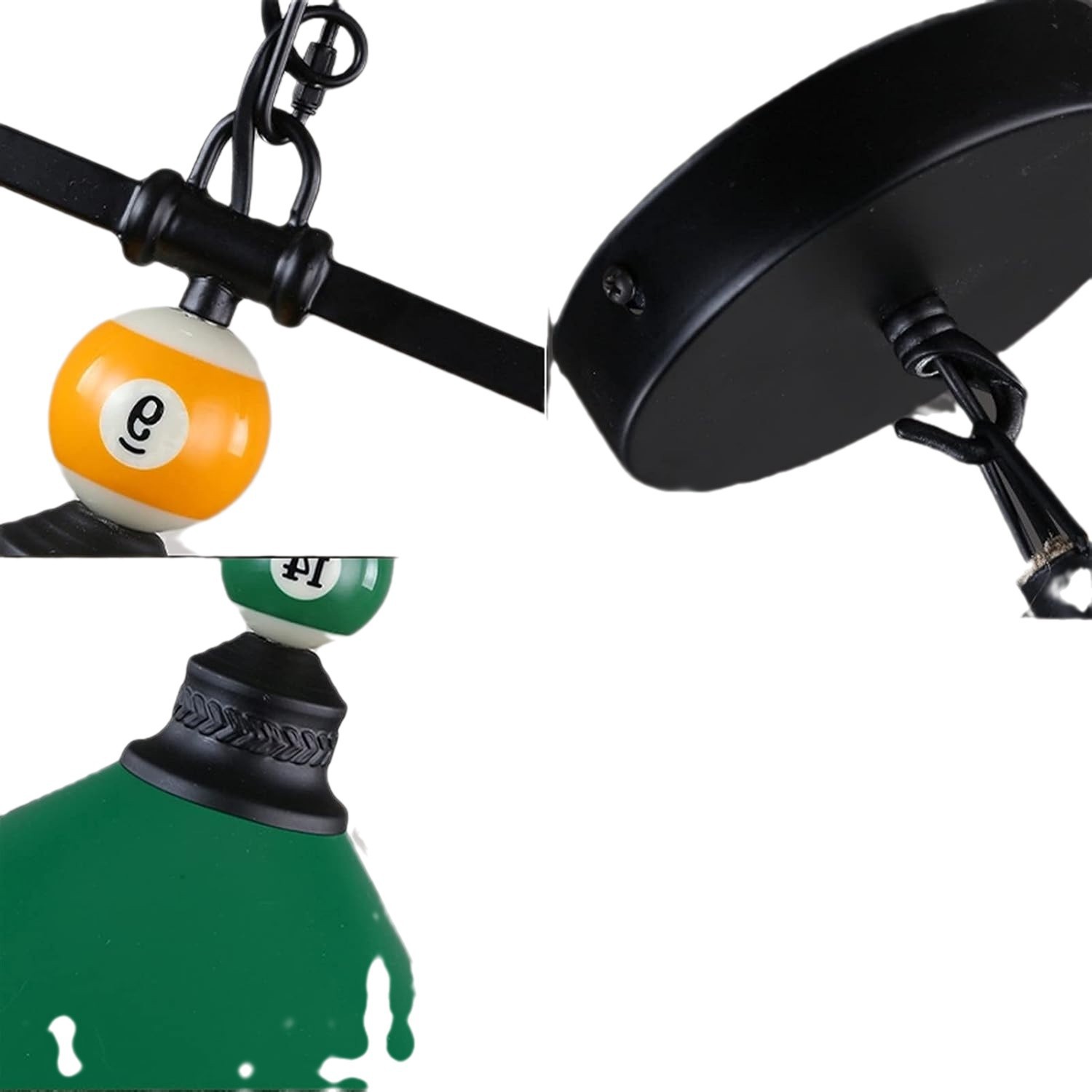 Transfronterizo Zhongshan lámparas de billar sala de lámparas retro cuerda de cáñamo lámpara de techo lámpara de comedor lámpara de decoración para el hogar lámpara de viento retro