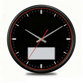 FAJ-360 客厅卧室壁钟 time clock 圆形复古挂钟 外贸多功能闹钟