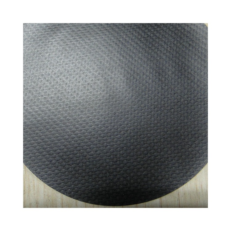 0.5mm黑色手感较硬的PVC夹网布500D