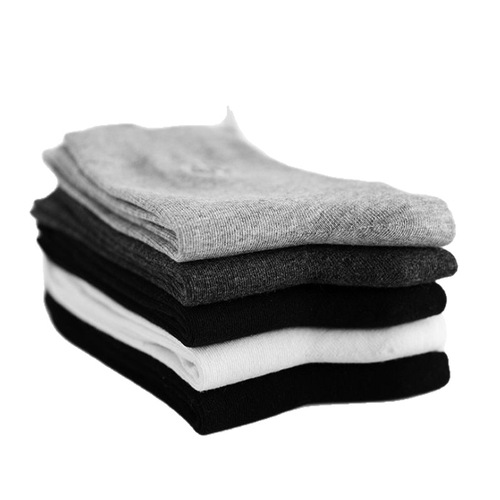 Men's socks men's spring and summer casual mid-tube men's socks pure color socks spring thin summer socks