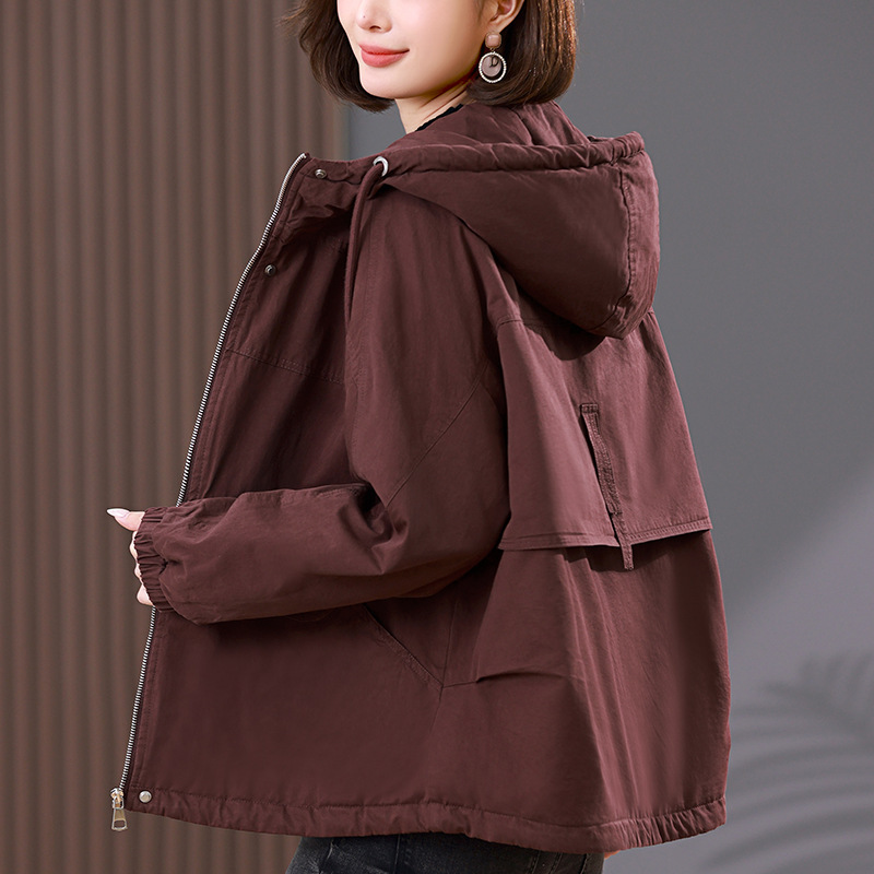 Pure Cotton fleece-lined Thickened Parker Short Coat Women's Autumn and Winter 2024 New plus size Casual Cotton-padded Coat for Mothers