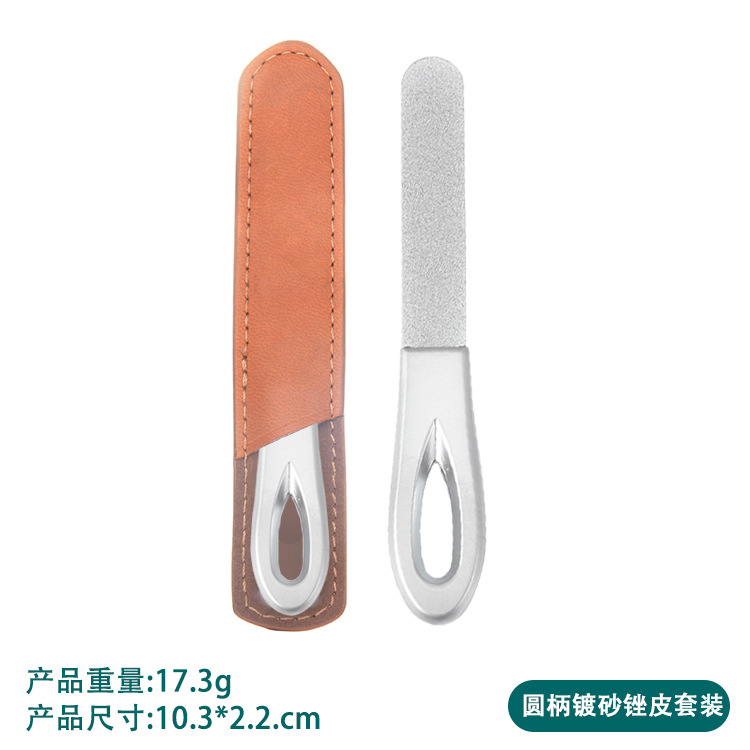 Al por mayor archivo de uñas de doble cara al por mayor archivo de uñas de acero inoxidable de cuatro lados tira de molienda de uñas traje de herramienta de manicura