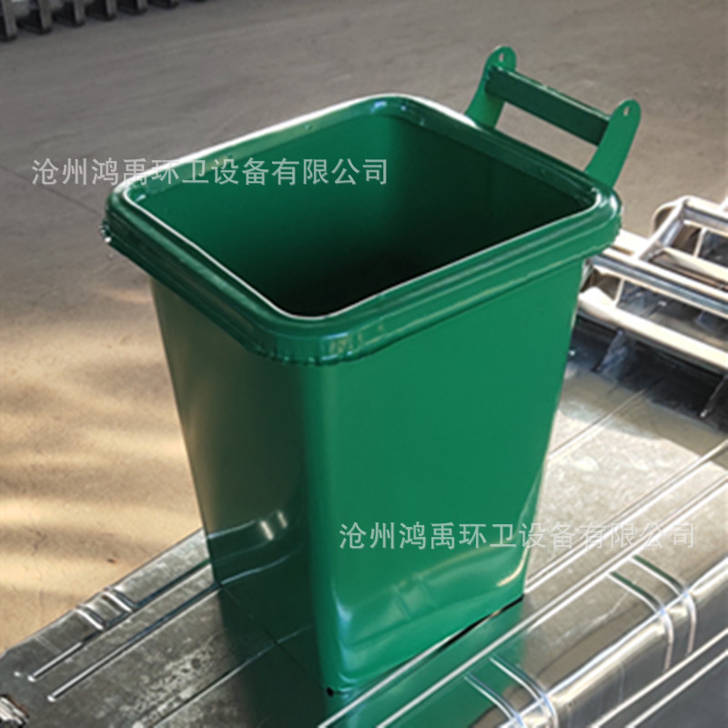 30升铁质垃圾桶30L户外铁方桶环卫垃圾桶