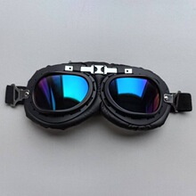 跨境专供防风机车骑行眼镜户外运动装备复古哈雷风镜高清镜片