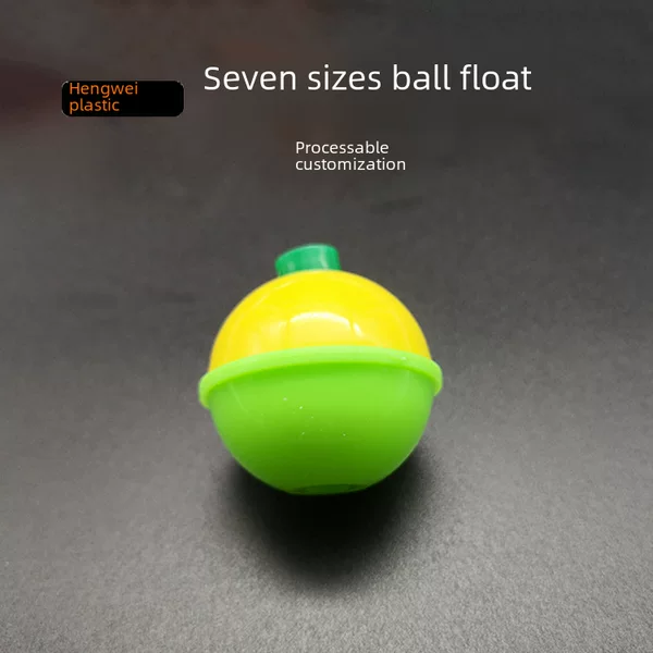 Factory wholesale ultrasonic ball floating ball plastic floating yellow and green fishing floating fishing supplies fishing gear accessories
