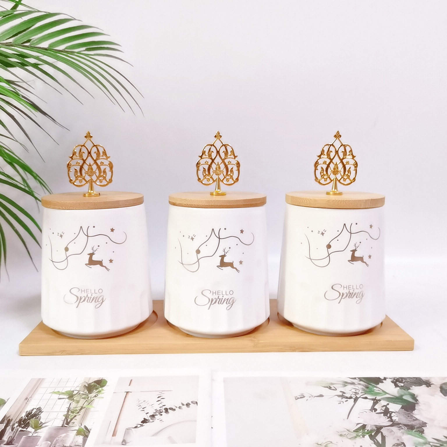 Exportación Oriente Medio exportación cerámica sellada tarro mate granos almacenamiento tarro cocina almacenamiento condimento tarro café té tarro