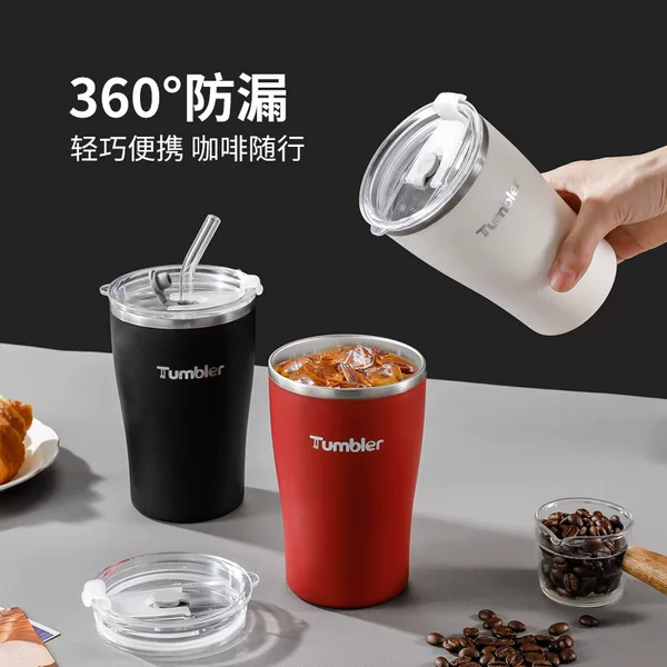 Cross-Border 304 Stainless Steel Double-Layer Beer Cup, Coffee Cup, Outdoor Camping Portable Barbecue Cup, Camping Cup