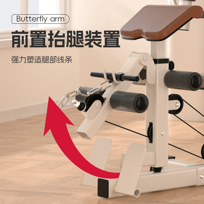 máquina de combinación de fuerza multifuncional de gran tamaño para entrenador integral de una sola estación de equipo deportivo de alta tracción doméstico