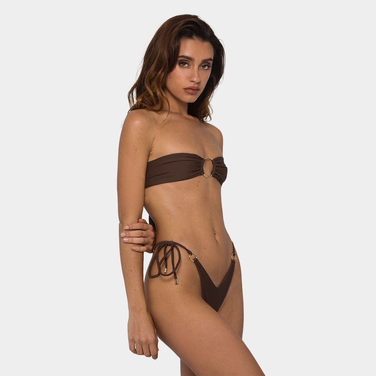 (Cross-border trading), solid bra top, split sexy swimwear, high-quality style