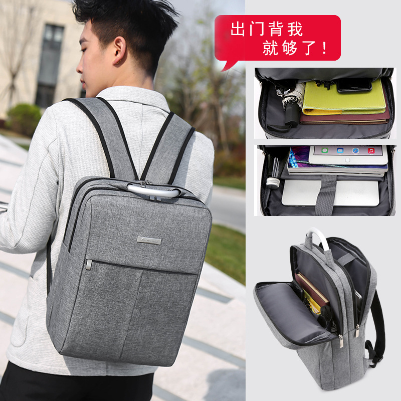 Expandable backpack with logo printing, dry and wet separation, multifunctional travel bag, business laptop backpack for boarding, wholesale