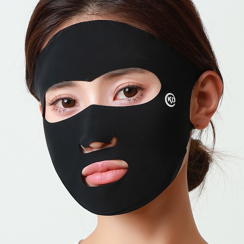 Máscara solar para pesca al aire libre de verano, máscara especial de golf para correr, hielo transpirable, fácil de respirar