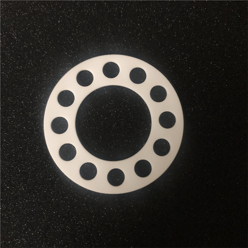 绝缘 96 氧化铝激光打孔基片 电子陶瓷圆片  工业陶瓷件