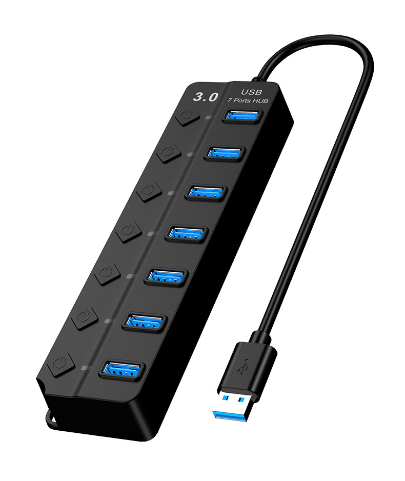 Hub usb 3.0 splitter con 7 porte per trasferimento dati_voghion.com