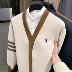 正品保罗男士外套开衫春秋季美式休闲马标卫衣男装百搭韩版上衣潮