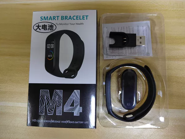 M4 black direct charging + 15 days standby (pink/red/blue note)