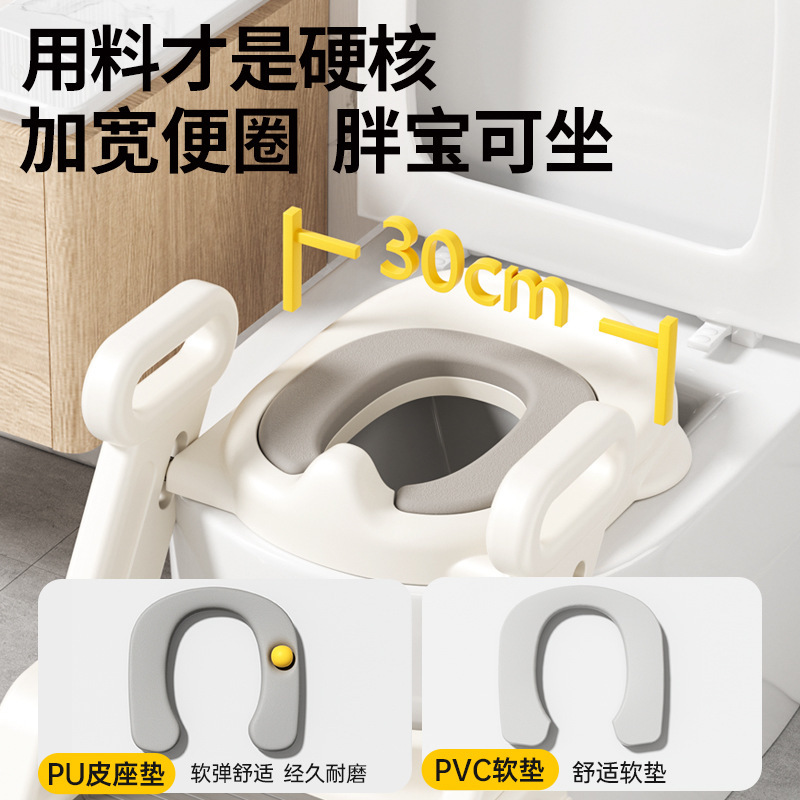 小沐馬子供便器の階段式の男の子と女の子がトイレに行きます。|undefined