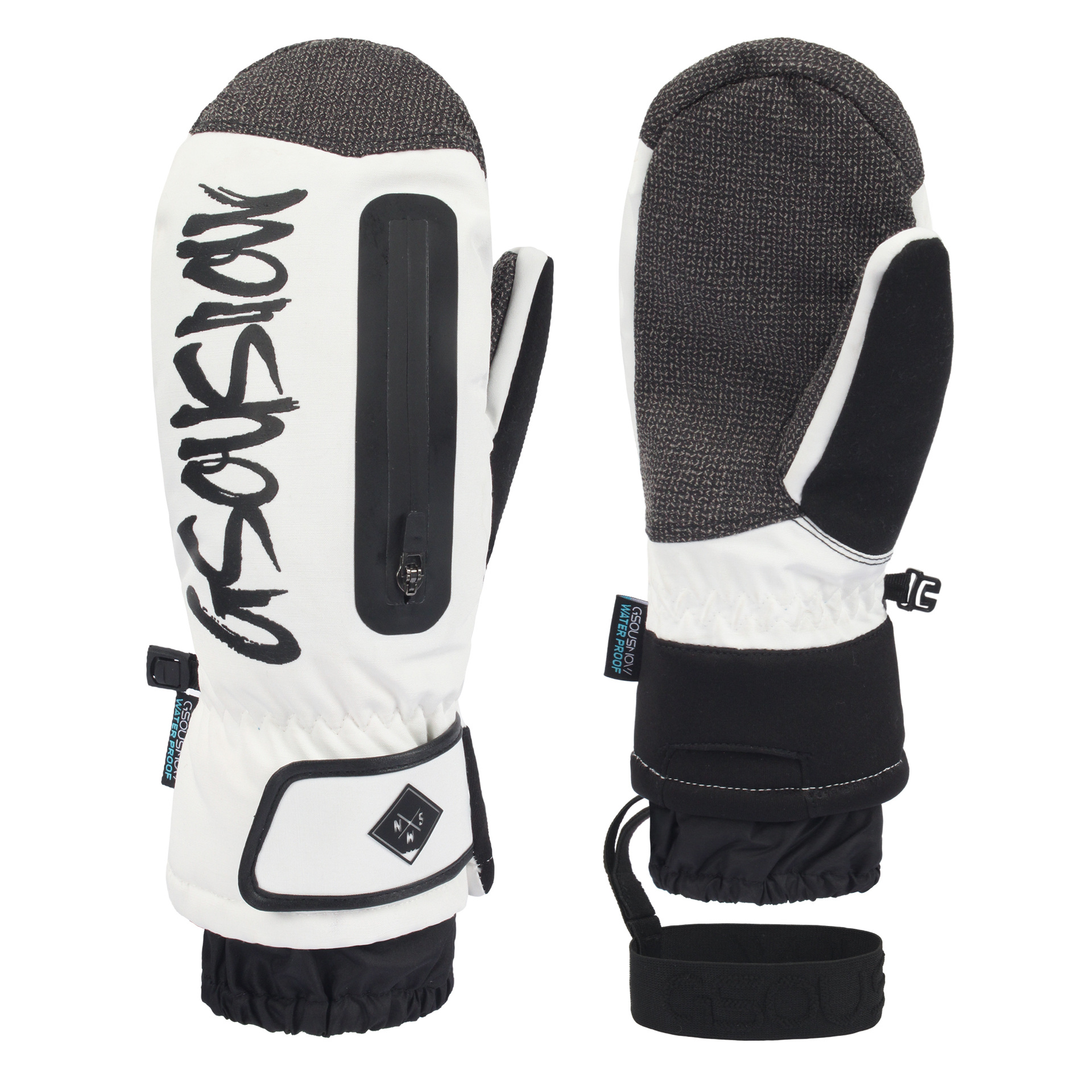 Professional single and double board built-in wrist ski gloves men's engraved ski mask waterproof wear ski gloves_voghion.com