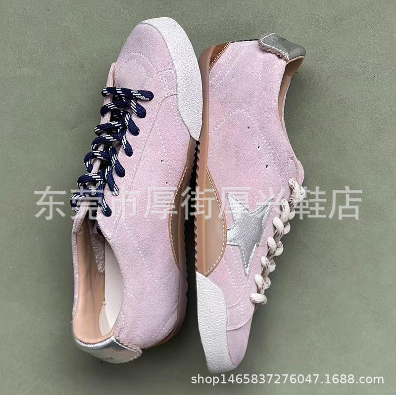 Lace-up Old Color-polishing Pentagonal Stars Height-increasing Sports Casual Small Dirty Shoes Retro German Training Board Shoes Women's Shoes