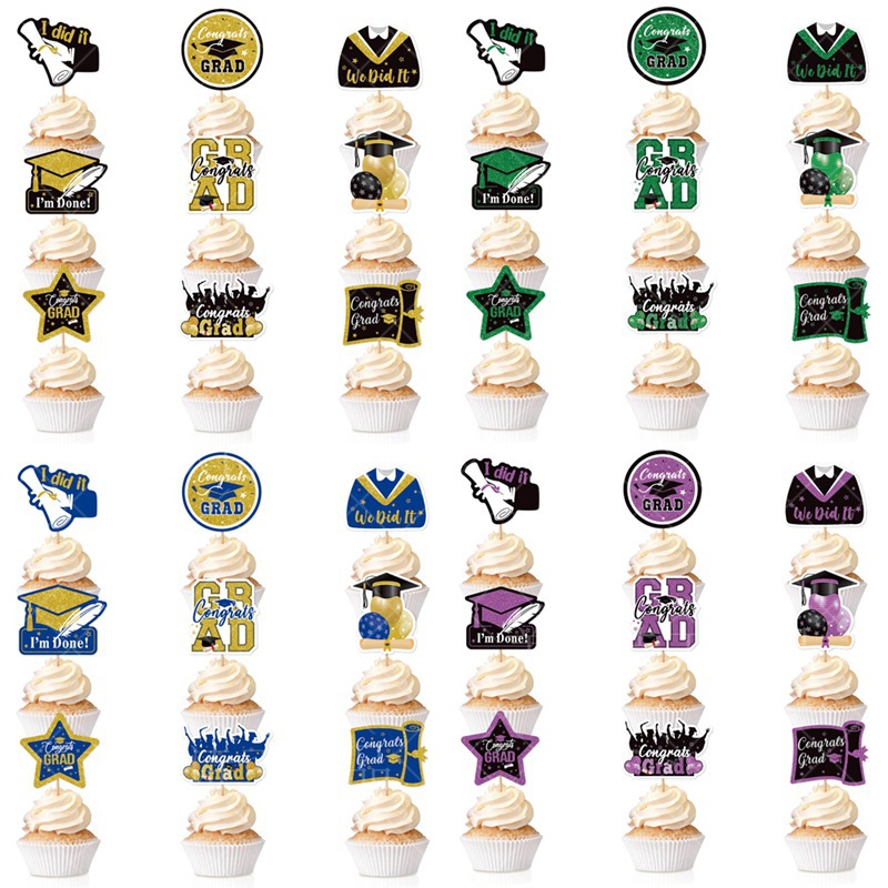 Decoración de pastel de graduación internacional Graduation Plug-in Decoración de pastel de postres