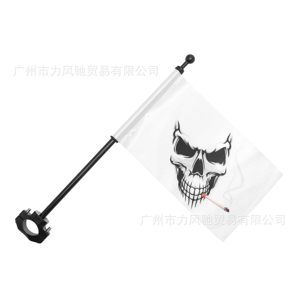 es aplicable a ese poste de bandera de la motocicleta, poste de bandera montado en el vehículo, soporte de caja trasera modificado para motocicleta de todoterreno, poste de bandera de la motocicleta