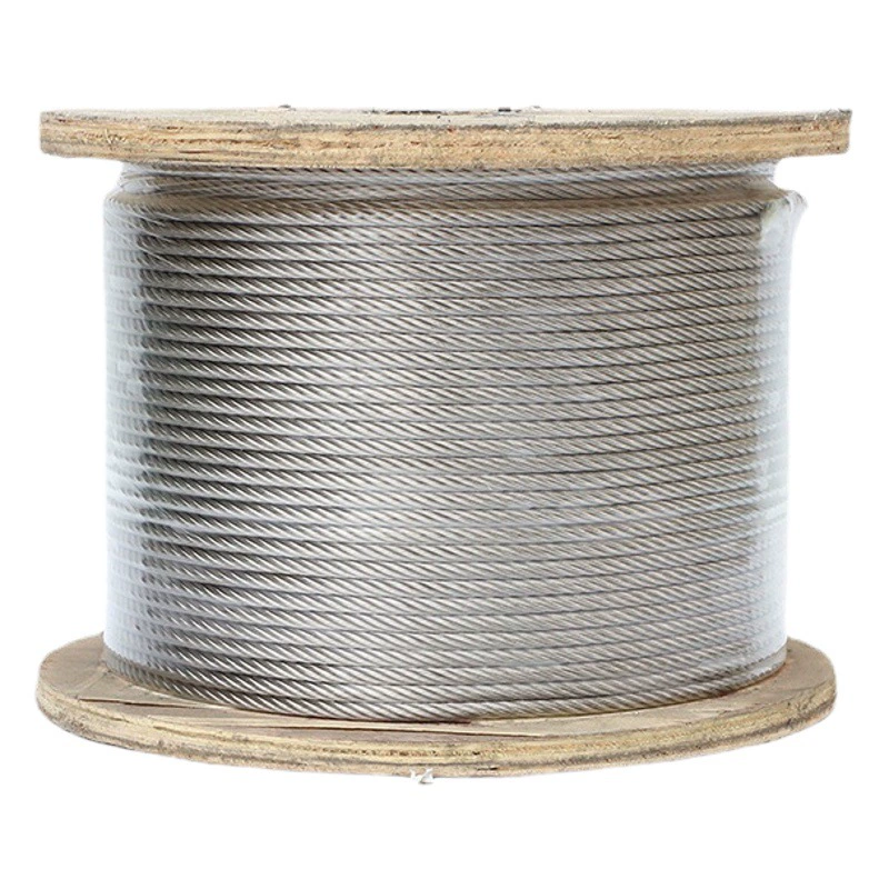 304 трос из нержавеющей стали 7*7-7*19 структура бельевая веревка Тяговый подъемный кран трос из нержавеющей стали 316 трос