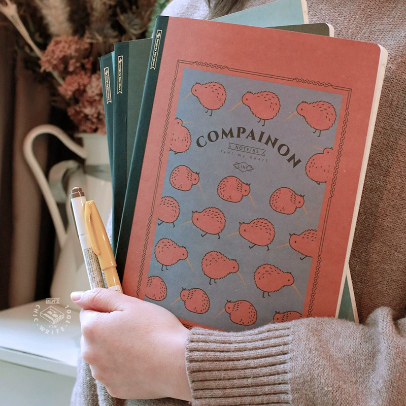 Блокнот (Companion) B5 в линейку, ретро обложки с животными, горизонтальная линейка