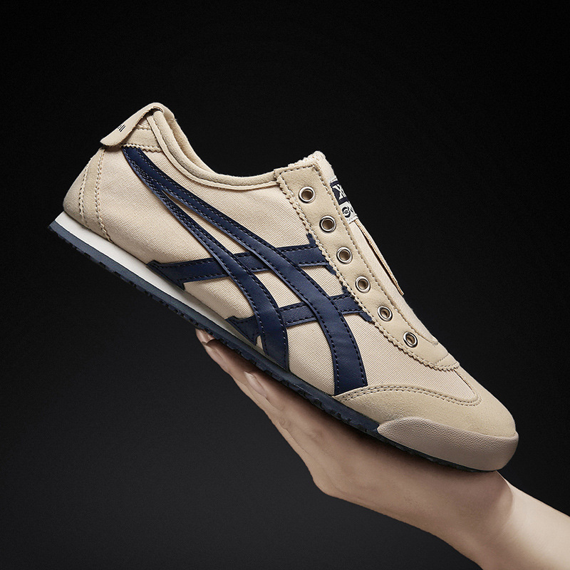 Putian High-Quality Classic Tiger Forrest Gump Shoes Slip-On Canvas Shoes Casual Breathable Men's and Women's Ghost Tiger White Shoes