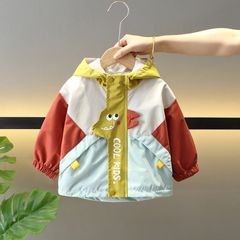 男童外套春秋季2025新款冲锋衣帅气儿童连帽衣服童装男宝宝上衣潮