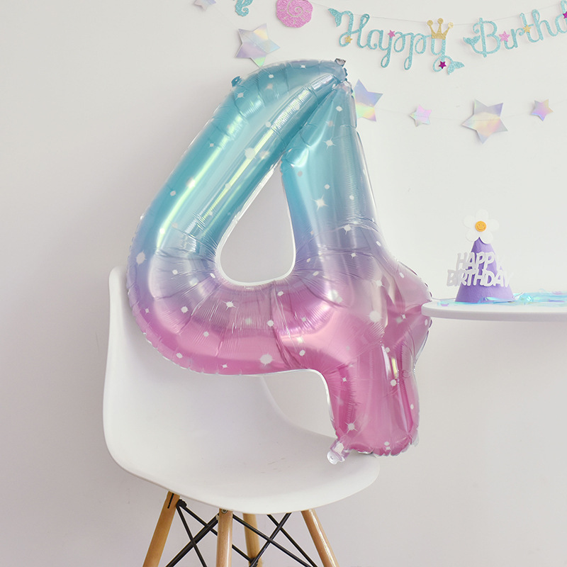 クロスボーダー米国版 40inch デジタルアルミフィルムバルーン大ゴールドとシルバーローズゴールドパーティー誕生日アレンジメント装飾アルミ箔|undefined
