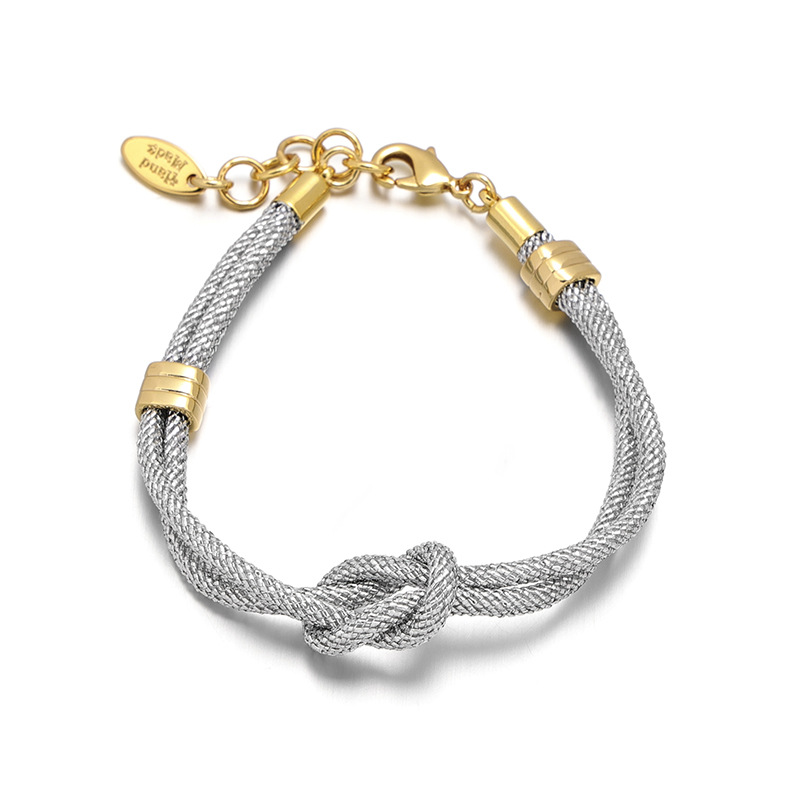 Latón chapado 18K oro real pasarela europea y americana temperamento de moda encantador ZIRCON oro cuerda collar pulsera 2023 nuevo image 7