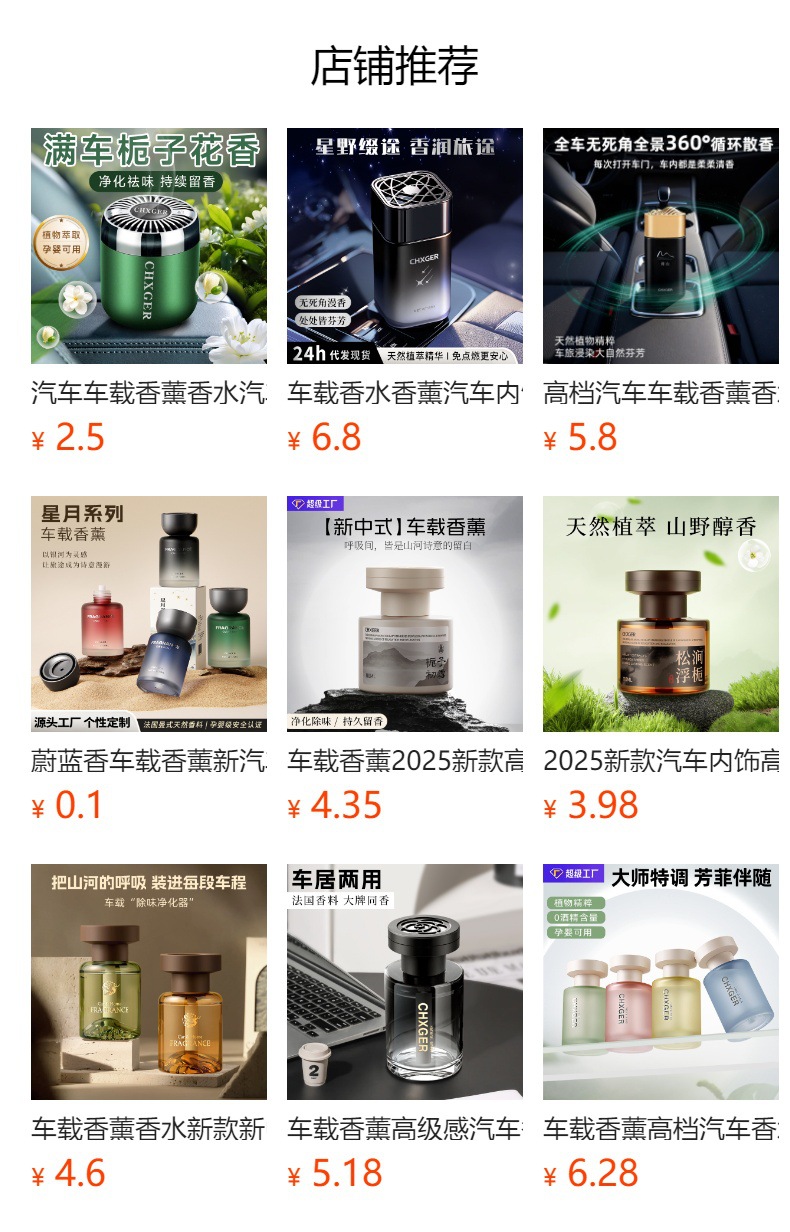 Gardenia Car Fragrance, High-End Perfume, Long-Lasting Fragrance in the Car, High-End Fragrance Freshener for Men and Women