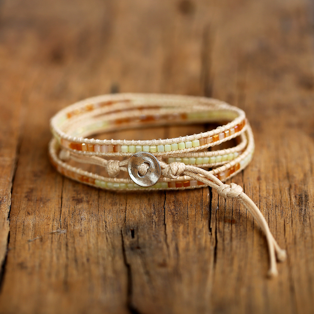 Beach Geometric Arylic Beaded Bracelets