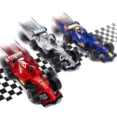 大きいサイズのf1回力のレースの車の模型の創意のレースのケーキの置物の装飾の方程式のレースの置物