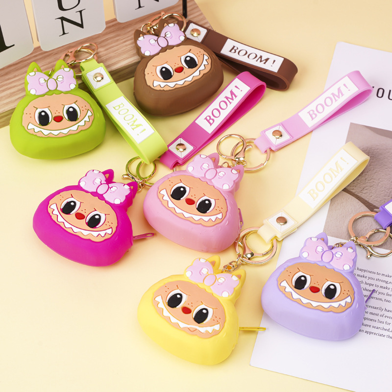 メーカーが生産するネズミ駆除パイオニアラブブキーホルダーペンダントシリコンバッグかわいい子供用小銭入れ|undefined