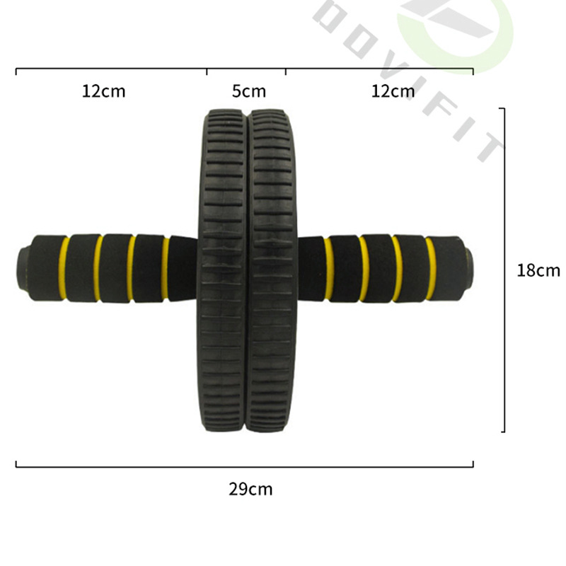 Rueda abdominal equipo de fitness hogar abdominal rueda muscular hombres y mujeres rodillo abdominal de 18 pulgadas entrenador abdominal