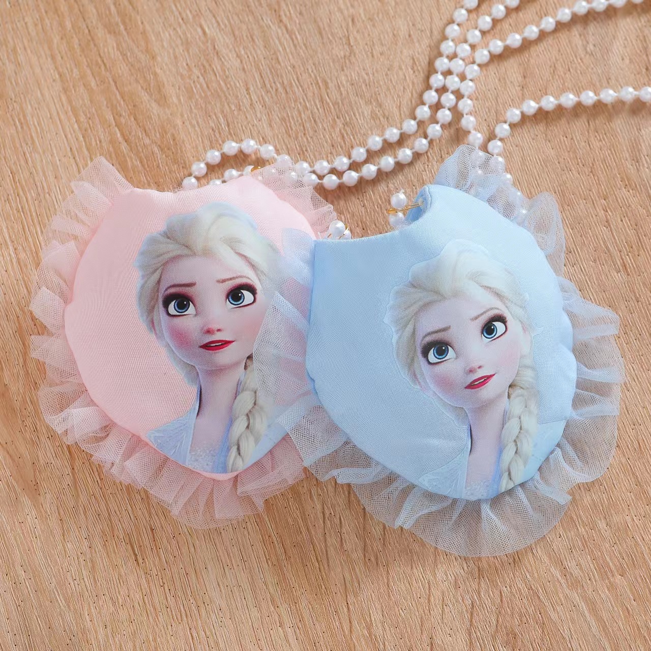 Elsa accessories for little girls, small bag, crossbody bag, stylish mesh cape, Frozen decorations, little girl bag and cape.
