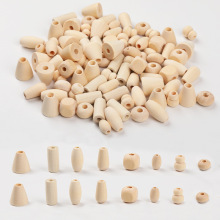 原木色异形荷木散珠子 DIY手工串珠木珠子现货批发多款式饰品配件