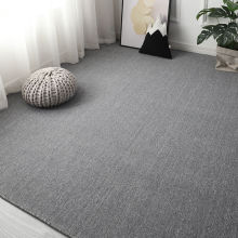 ins风蓝色地毯满铺拍照纯色客厅卧室房间全铺圆形全屋大面积地垫