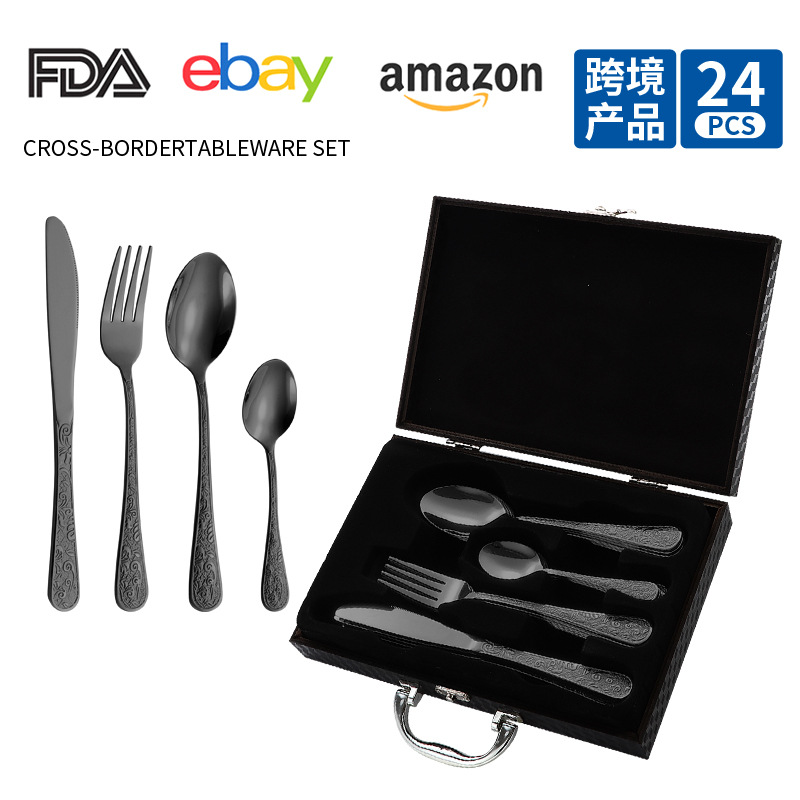 (블랙) 1010 피닉스 24PCS + 블랙 나무 상자