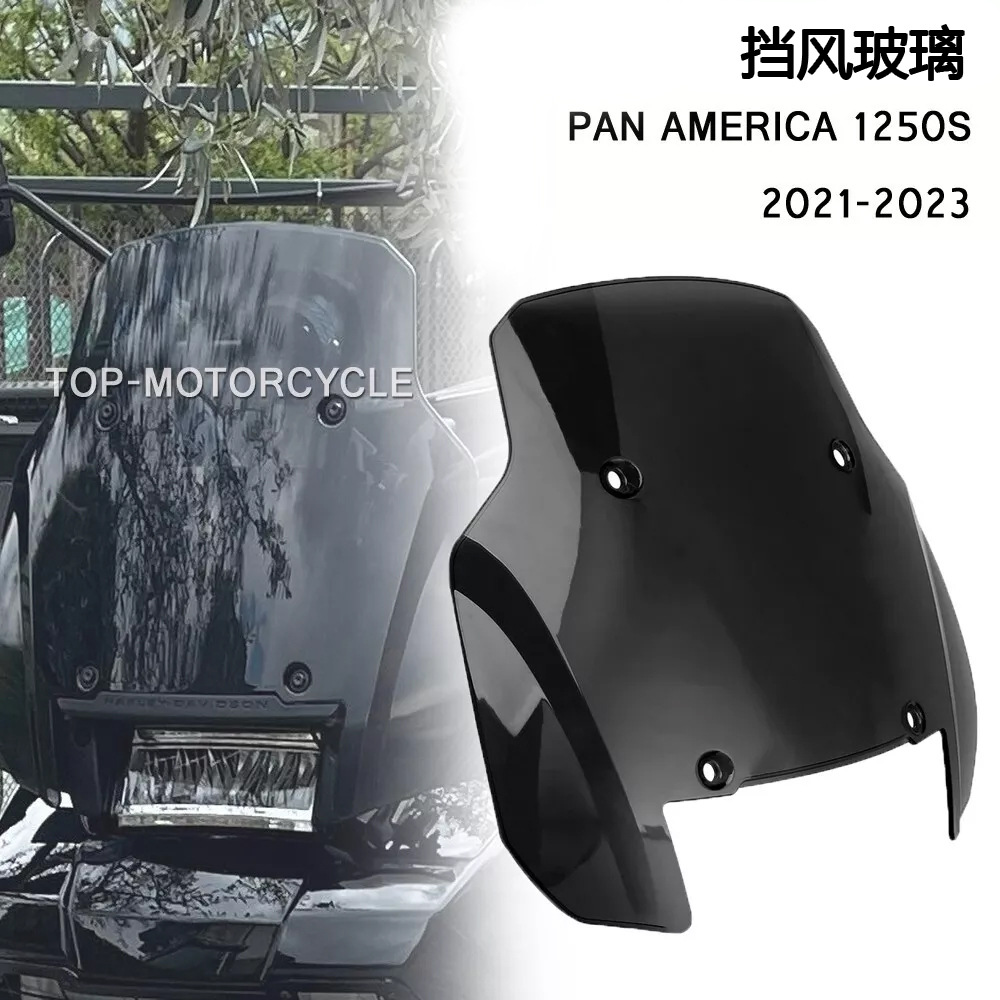 Suitable for Harley Motorcycle Pan America 1250S Black Windshield Front Spoiler 2021-2024