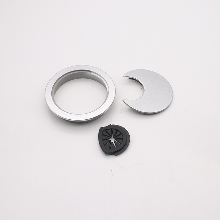 Tapa de orificio de enhebrado de escritorio de computadora Tapa de sellado de escritorio de oficina Anillo decorativo Caja de alambre redonda Agujero abierto Cubierta de orificio redondo