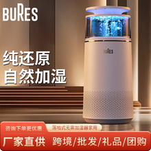 bures百而思加湿器无雾 家用婴儿卧室大容量空气净化一体机落地式