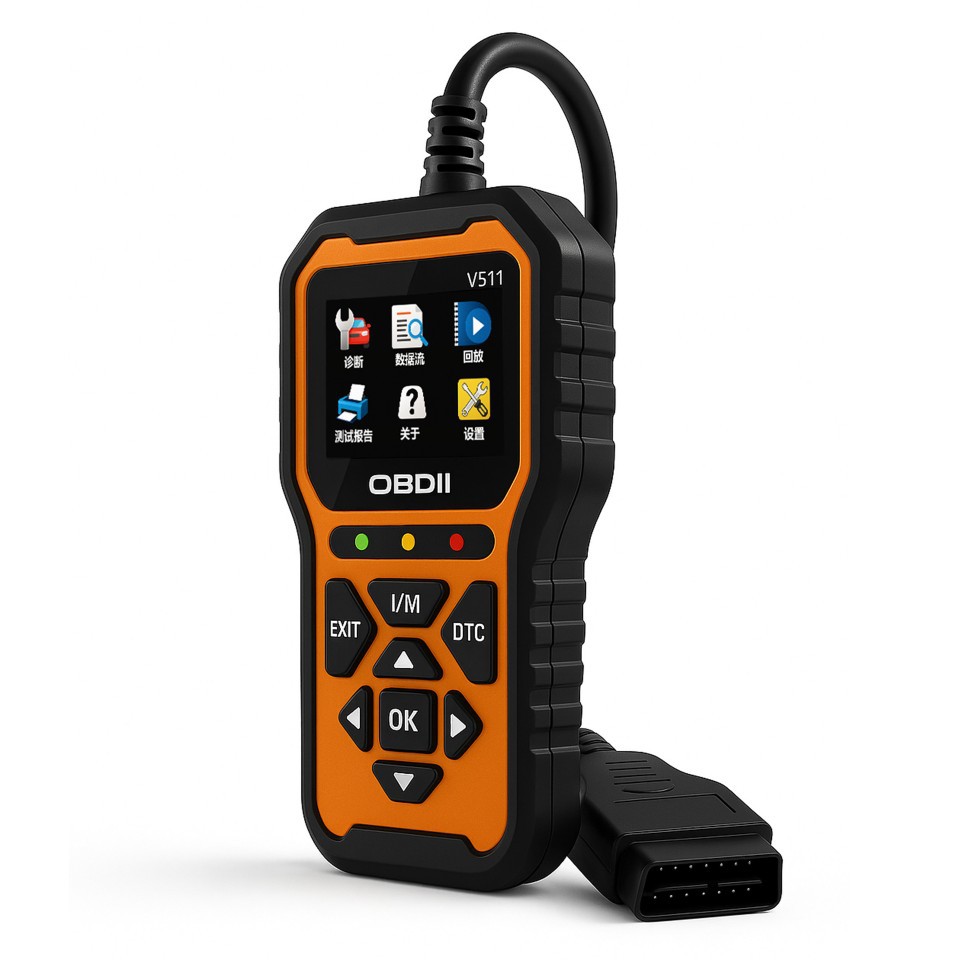 OBD car engine fault code detector V511 car diagnostic instrument fault code clearing voltage tester